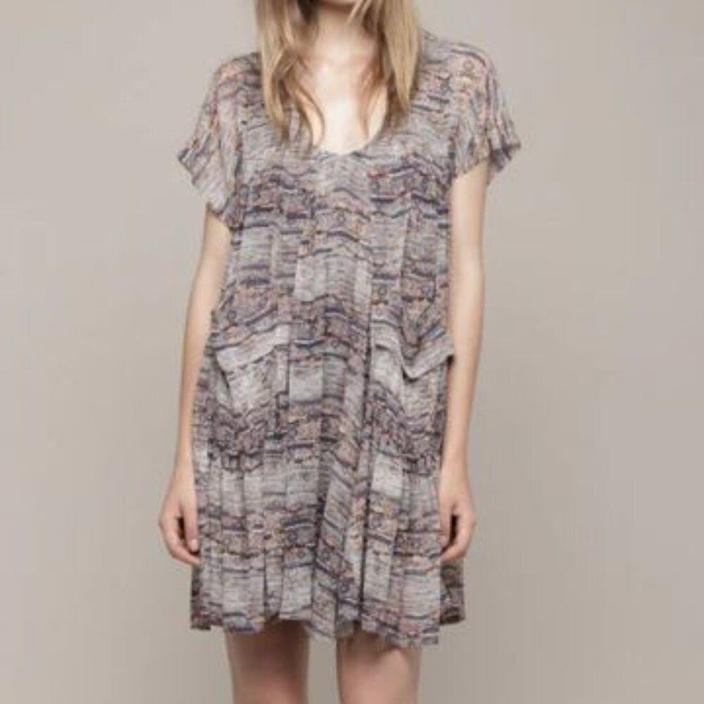 Isabel Marant Silk Dress Size US 12 Babydoll Style Elegant Boho